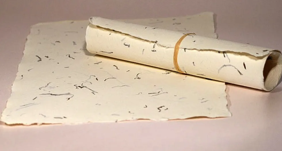Papier czerpany - Kalander - tytoń, gładki, A5