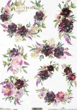 Papier do decoupage A4 - ITD Collection - ryżowy, R886