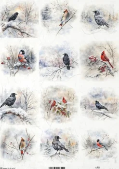 Papier do decoupage A4 - ITD Collection - ryżowy, R2490
