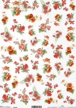 Papier do decoupage A4 - ITD Collection - ryżowy, R1444