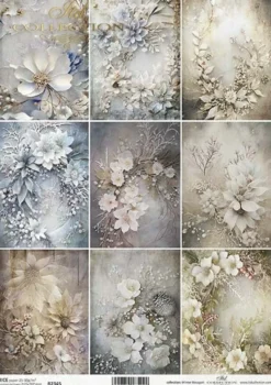 Papier do decoupage A4 - ITD Collection - ryżowy, R2345