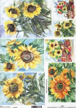 Papier do decoupage A4 - ITD Collection - ryżowy, R1225