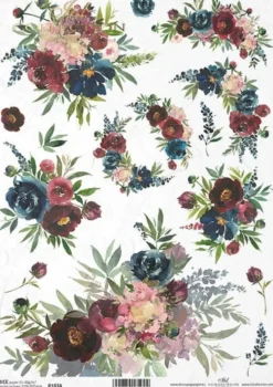 Papier do decoupage A4 - ITD Collection - ryżowy, R1836