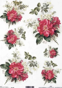 Papier do decoupage A4 - ITD Collection - ryżowy, R1199