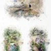 Papier do decoupage A4 - ITD Collection - ryżowy, R1594