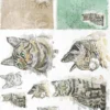 Papier do decoupage A4 - ITD Collection - ryżowy, R1565