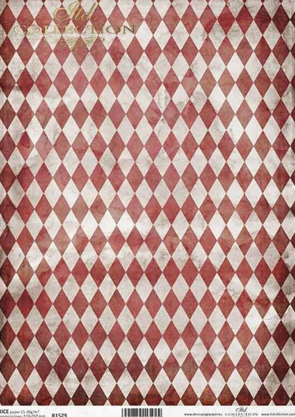 Papier do decoupage A4 - ITD Collection - ryżowy, R1528