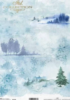 Papier do decoupage A4 - ITD Collection - ryżowy, R472