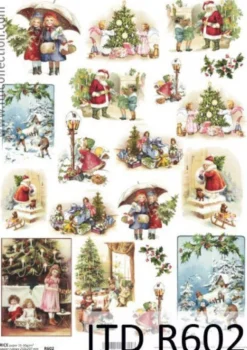 Papier do decoupage A4 - ITD Collection - ryżowy, R588