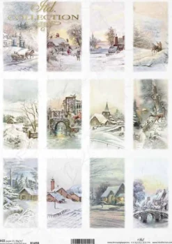 Papier do decoupage A4 - ITD Collection - ryżowy, R1495