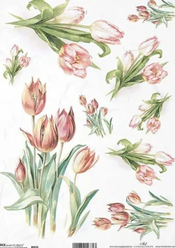 Papier do decoupage A4 - ITD Collection - ryżowy, R959