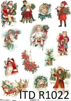 Papier do decoupage A4 - ITD Collection - ryżowy, R1017