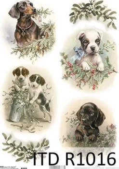 Papier do decoupage A4 - ITD Collection - ryżowy, R1012