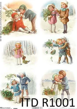 Papier do decoupage A4 - ITD Collection - ryżowy, R1001