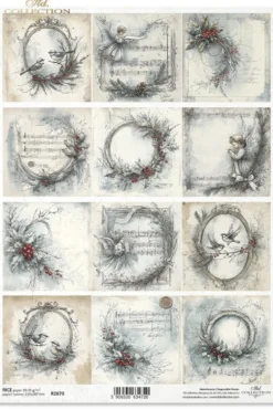 Papier do decoupage A4 - ITD Collection - ryżowy R2670