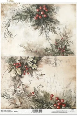 Papier do decoupage A4 - ITD Collection - ryżowy R2677