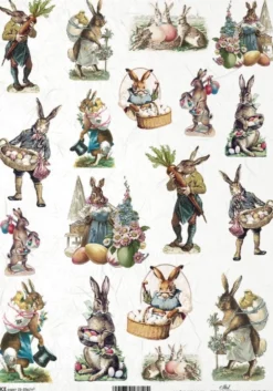 Papier do decoupage A4 - ITD Collection - ryżowy, R2368