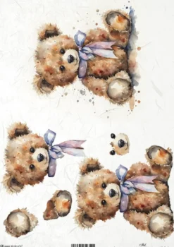 Papier do decoupage A4 - ITD Collection - ryżowy, R2486