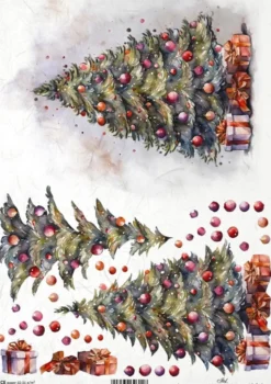 Papier do decoupage A4 - ITD Collection - ryżowy, R2471