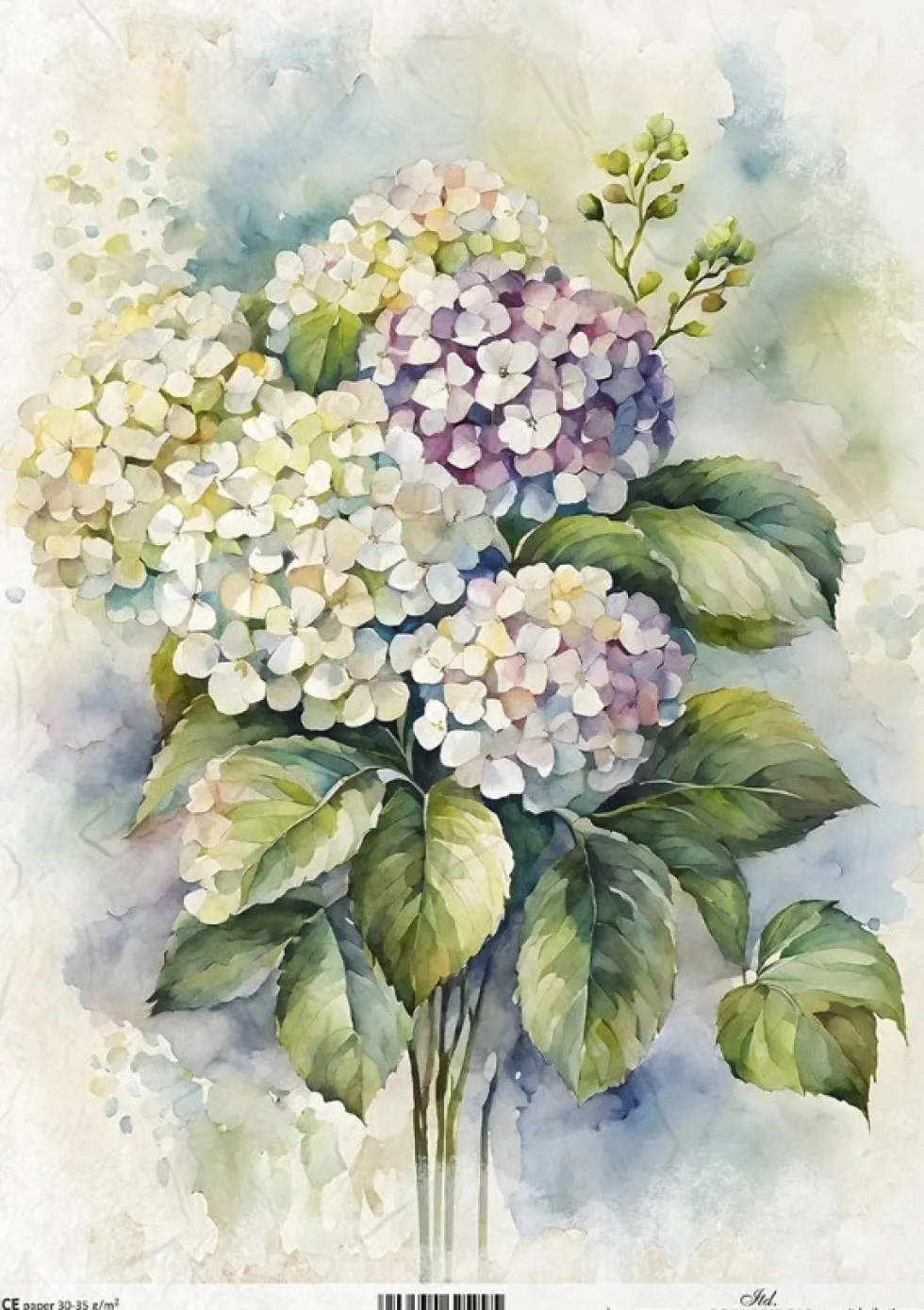 Papier do decoupage A4 - ITD Collection - ryżowy, R2467