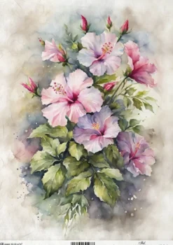 Papier do decoupage A4 - ITD Collection - ryżowy, R2464