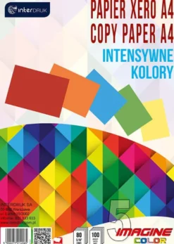 Papier do drukarki, ksero A4 - Interdruk - intensywne kolory, 80 g, 100 ark.