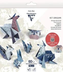 Papier do origami, Forest Animals - Clairefontaine - 70 g, 60 ark.
