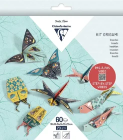 Papier do origami, Insects - Clairefontaine - 70 g, 60 ark.