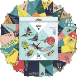 Papier do origami, Insects - Clairefontaine - 70 g, 60 ark.