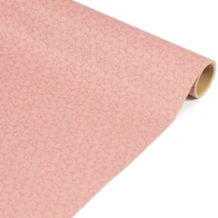 Papier do pakowania prezentów, Pink Flower - Clairefontaine - 35 cm x 5 m