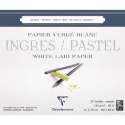 Papier do pasteli suchych Ingres 24 x 30 cm - Clairefontaine - 130 g 25 ark.