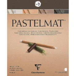 Papier do pasteli suchych Pastelmat - Clairefontaine - nr 2, 24 x 30 cm, 360g, 12 ark.