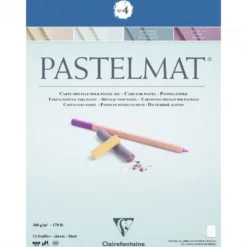 Papier do pasteli suchych Pastelmat - Clairefontaine - nr 4, 24 x 30 cm, 360g, 12 ark.