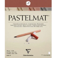 Papier do pasteli suchych Pastelmat No. 7 - Clairefontaine - 24 x 30 cm 360 g 12 ark.