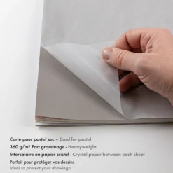Papier do pasteli suchych Pastelmat No. 7 - Clairefontaine - 24 x 30 cm 360 g 12 ark.