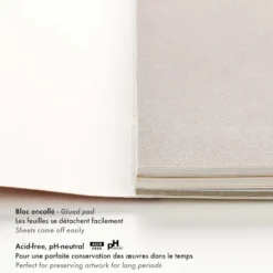 Papier do pasteli suchych Pastelmat No. 7 - Clairefontaine - 18 x 24 cm 360 g 12 ark.