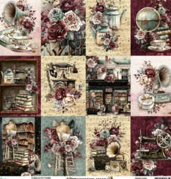 Papier do scrapbookingu 30,5 x 30,5 cm - Mintay - Antique Shop 06