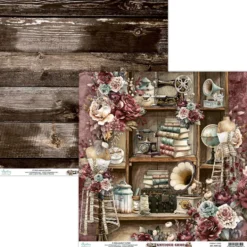 Papier do scrapbookingu 30,5 x 30,5 cm - Mintay - Antique Shop 02