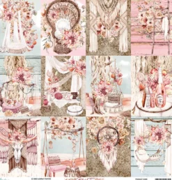 Papier do scrapbookingu 30,5 x 30,5 cm - Mintay - Blissful Time 06