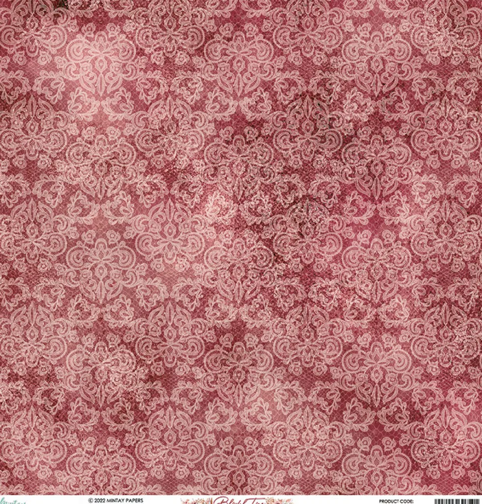 Papier do scrapbookingu 30,5 x 30,5 cm - Mintay - Blissful Time 01