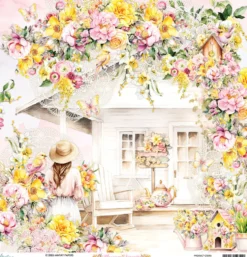 Papier do scrapbookingu 30,5 x 30,5 cm - Mintay - Blossom Serenity 01