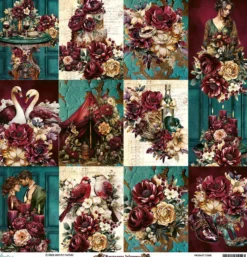 Papier do scrapbookingu 30,5 x 30,5 cm - Mintay - Bohemian Wedding 02