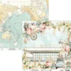 Papier do scrapbookingu 30,5 x 30,5 cm - Mintay - Bon Voyage 04