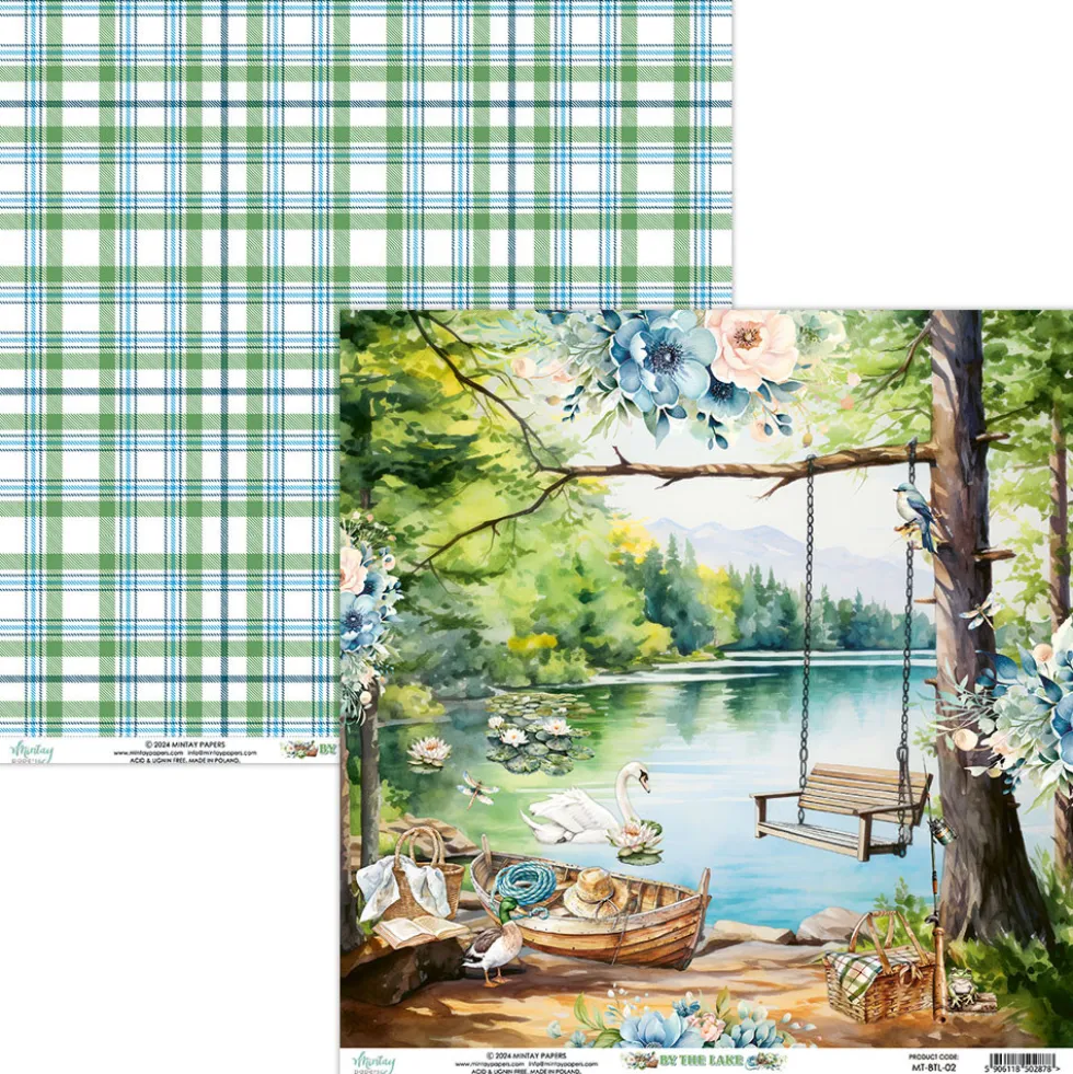 Papier do scrapbookingu 30,5 x 30,5 cm - Mintay - By The Lake 02