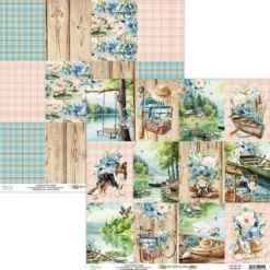 Papier do scrapbookingu 30,5 x 30,5 cm - Mintay - By The Lake 06