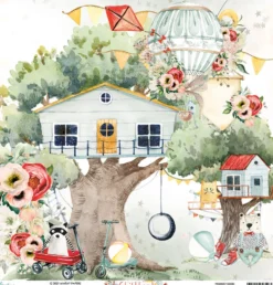 Papier do scrapbookingu 30 x 30 cm - Mintay - Childhood 03