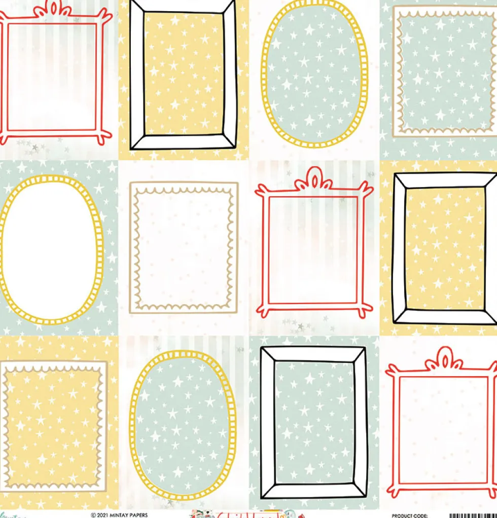 Papier do scrapbookingu 30 x 30 cm - Mintay - Childhood 06