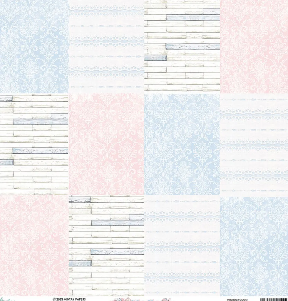 Papier do scrapbookingu 30,5 x 30,5 cm - Mintay - Elodie 06