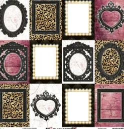Papier do scrapbookingu 30 x 30 cm - Mintay - Glam Rock 06