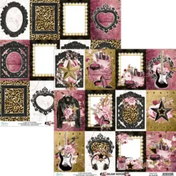 Papier do scrapbookingu 30 x 30 cm - Mintay - Glam Rock 06